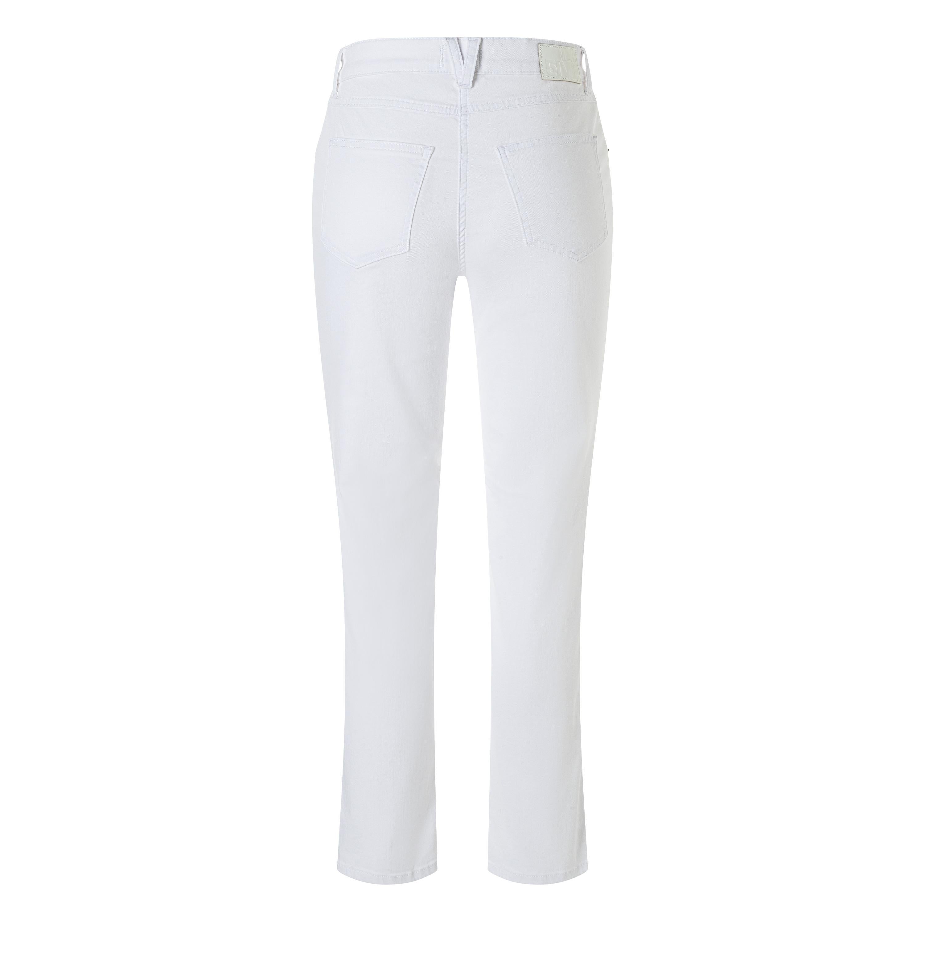 MAC Melanie Straight Jeans - Bright Chalk White - 5003-00-0423-010