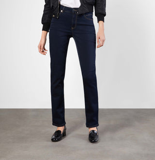 MAC MELANIE Straight Jeans - Midnight Rinse Navy - 5040-87-0380L-D801