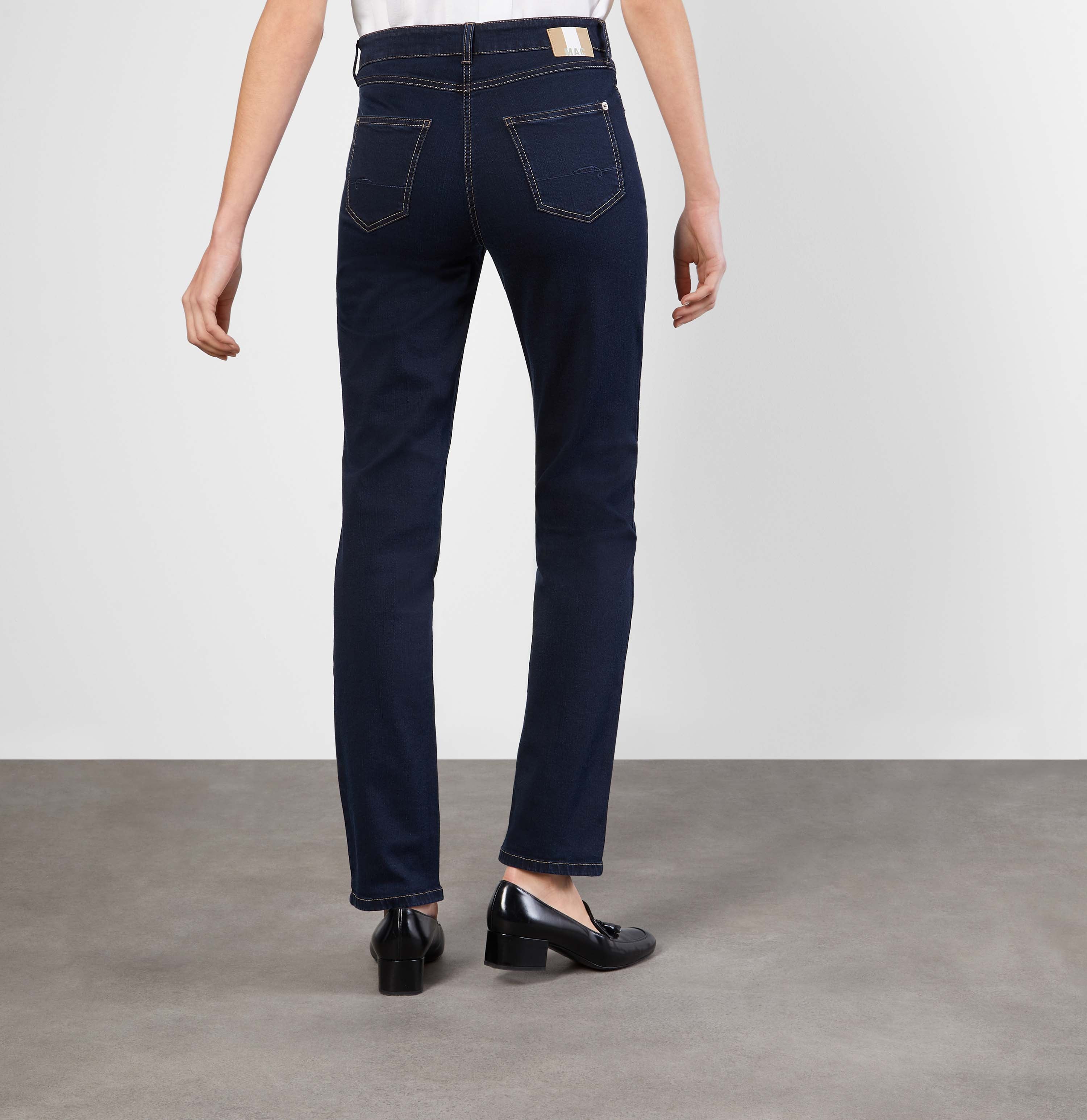 MAC MELANIE Straight Jeans - Midnight Rinse Navy - 5040-87-0380L-D801 von MAC