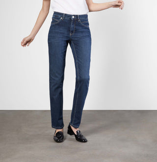 MAC MELANIE new basic wash Straight Jeans - Indigo Horizon Blue - 5040-87-0380L-D845