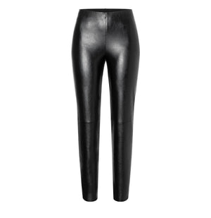 MAC ANNA Slim-Legging - Midnight Velvet Leather - 5251-00-0490-090