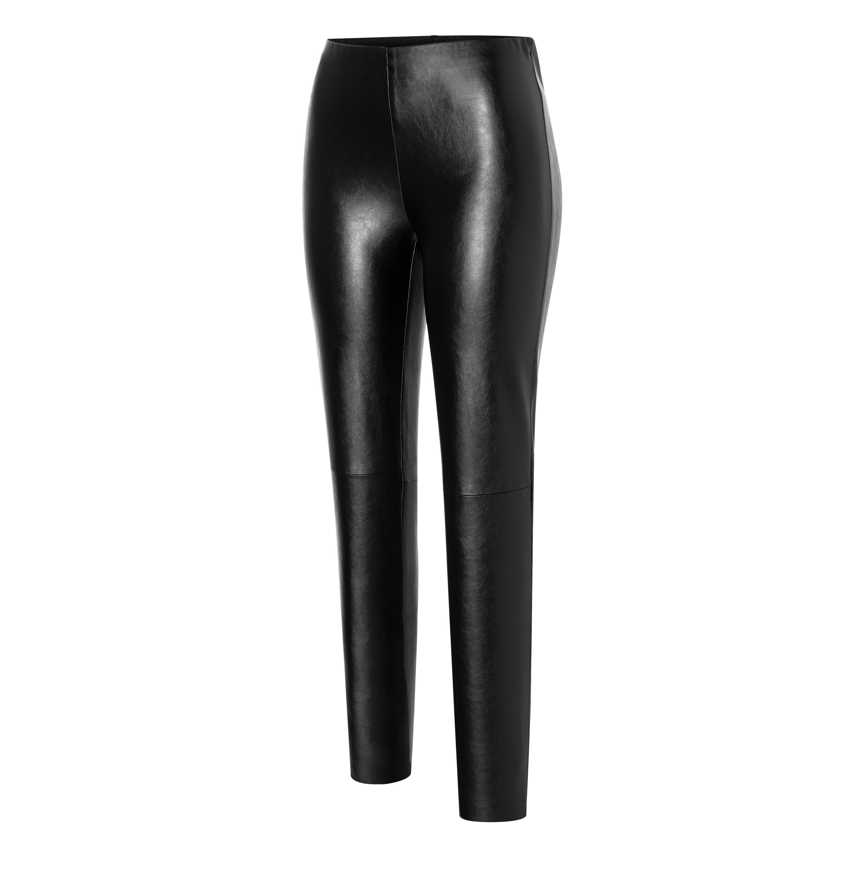 MAC ANNA Slim-Legging - Midnight Velvet Leather - 5251-00-0490-090 von MAC
