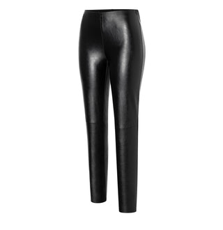 MAC ANNA Slim-Legging - Midnight Velvet Leather - 5251-00-0490-090