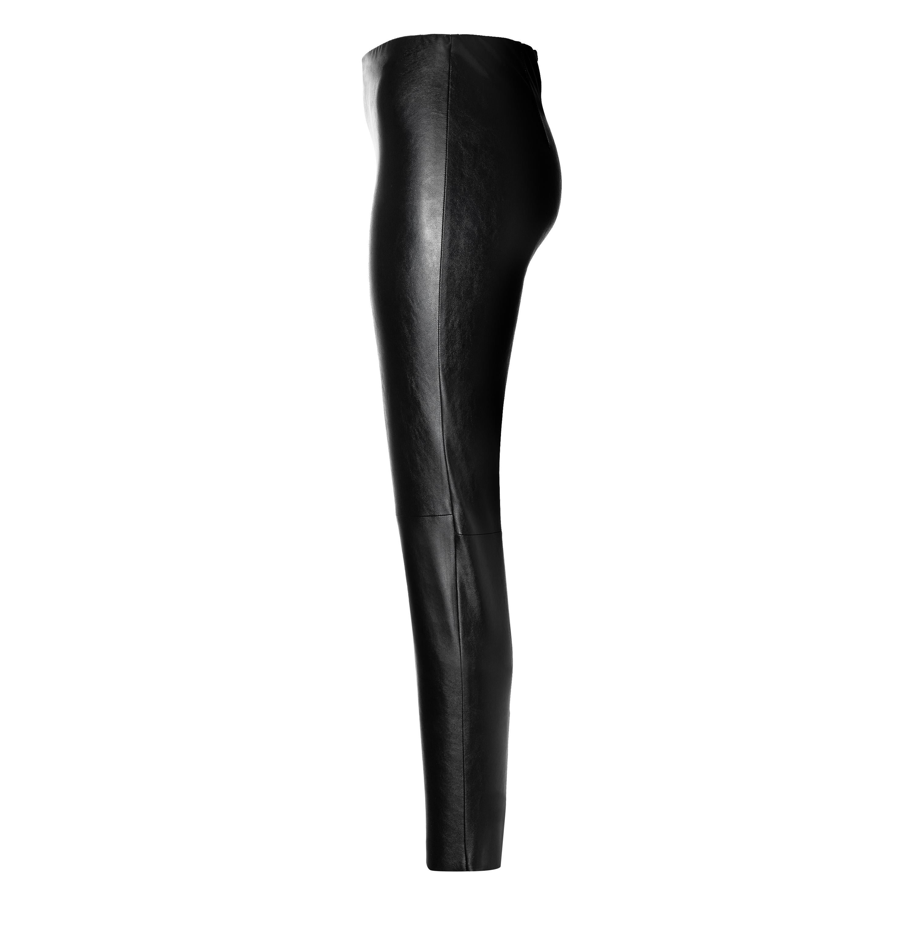 MAC ANNA Slim-Legging - Midnight Velvet Leather - 5251-00-0490-090 von MAC