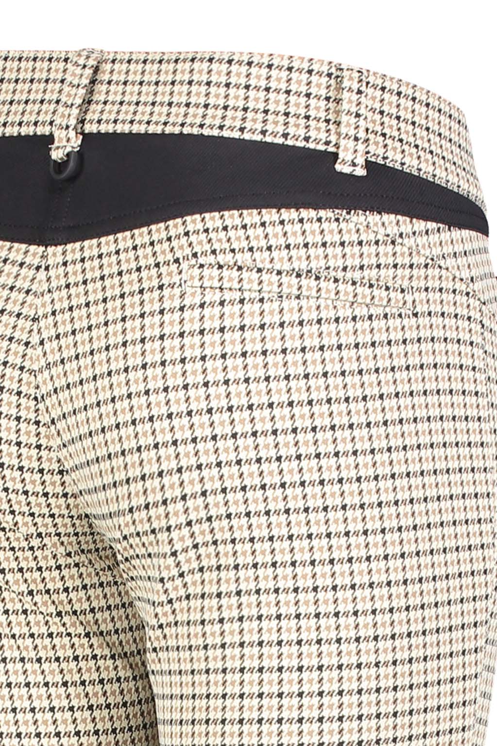 MAC VISION PANTS Schlupfhose - Creamy Houndstooth Beige - 5255-00-0172-201K von MAC