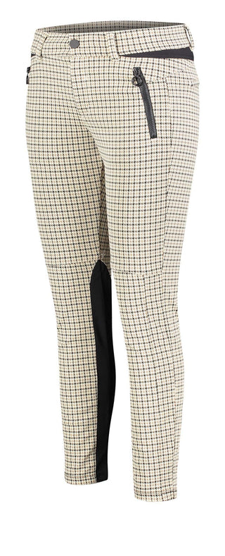 MAC VISION PANTS Schlupfhose - Creamy Houndstooth Beige - 5255-00-0172-201K