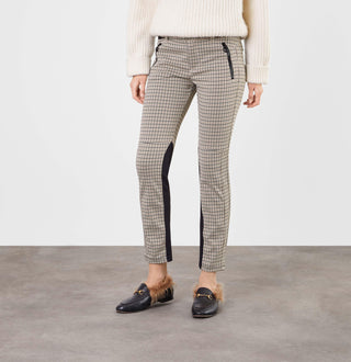 MAC VISION PANTS Schlupfhose - Creamy Houndstooth Beige - 5255-00-0172-201K