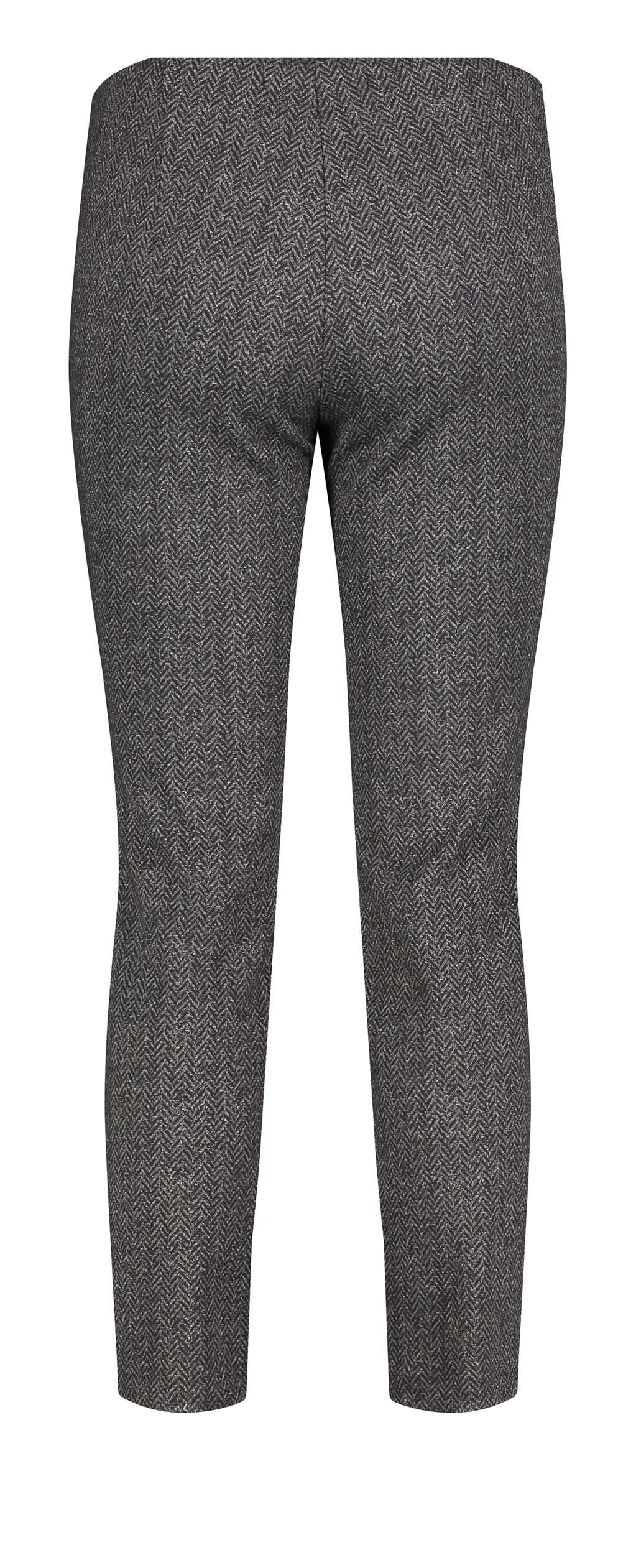 MAC ANNA elegante Hose - Midnight Herringbone Grey - 5276-00-0126-078F