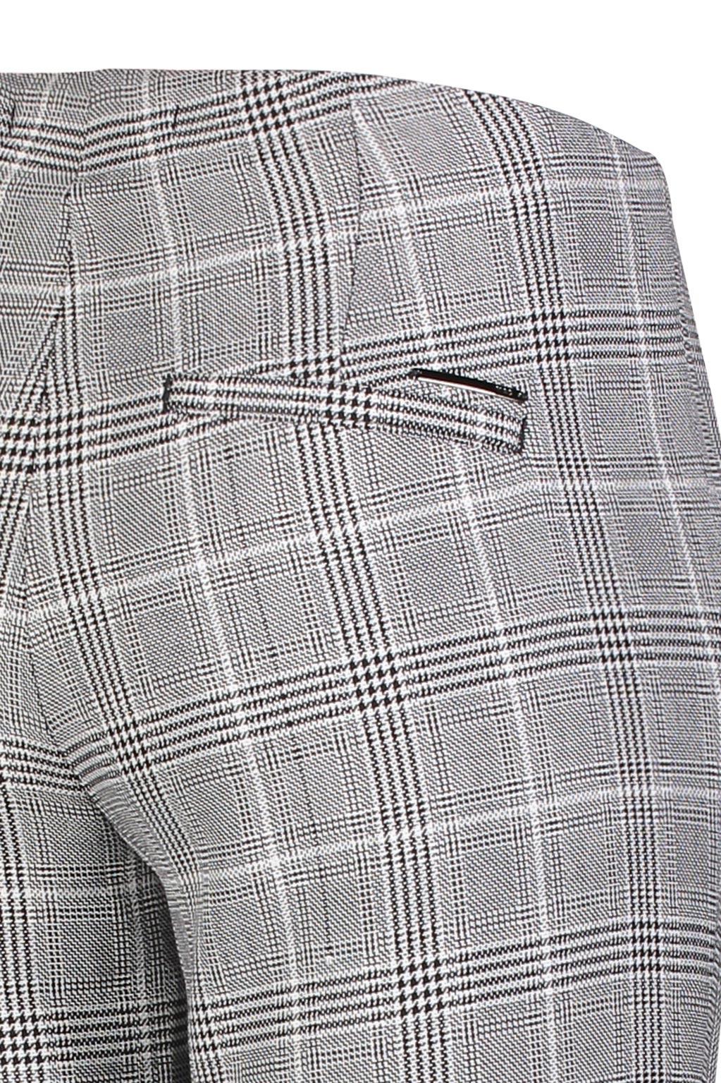 MAC ANNA Elegante Hose - Silver Gridlight Check - 5293-00-0188-054K von MAC