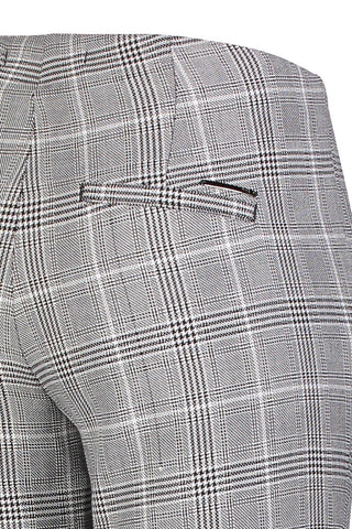 MAC ANNA Elegante Hose - Silver Gridlight Check - 5293-00-0188-054K