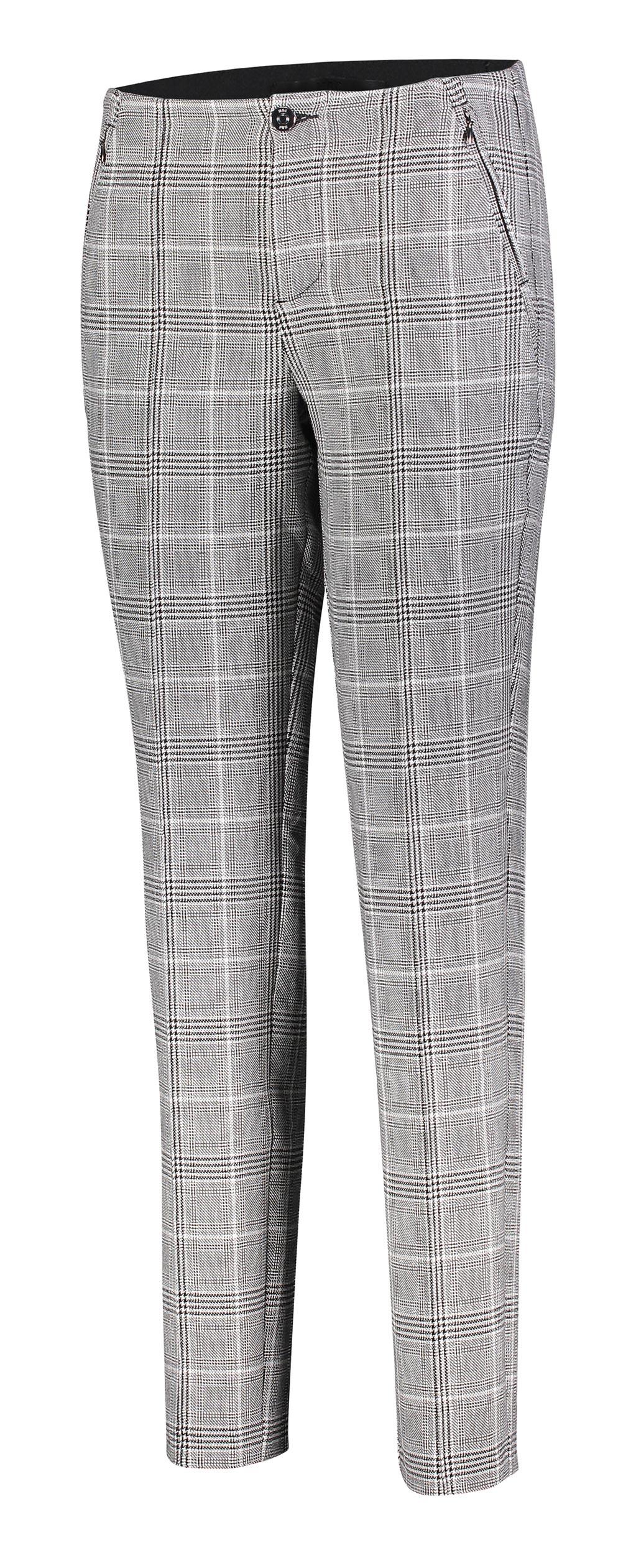 MAC ANNA Elegante Hose - Silver Gridlight Check - 5293-00-0188-054K von MAC
