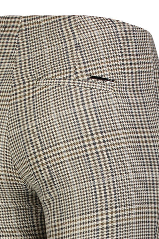 MAC ANNA elegante Hose - Warm Sand Plaid - 5293-00-0188-227K