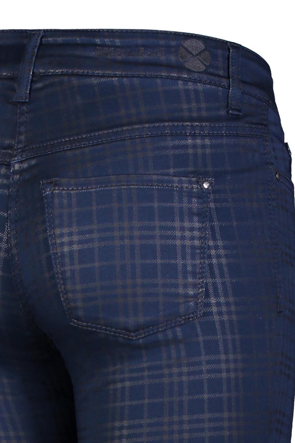 MAC DREAM SKINNY Five Pocket - Midnight Tartan Blue - 5402-00-0355-197B von MAC