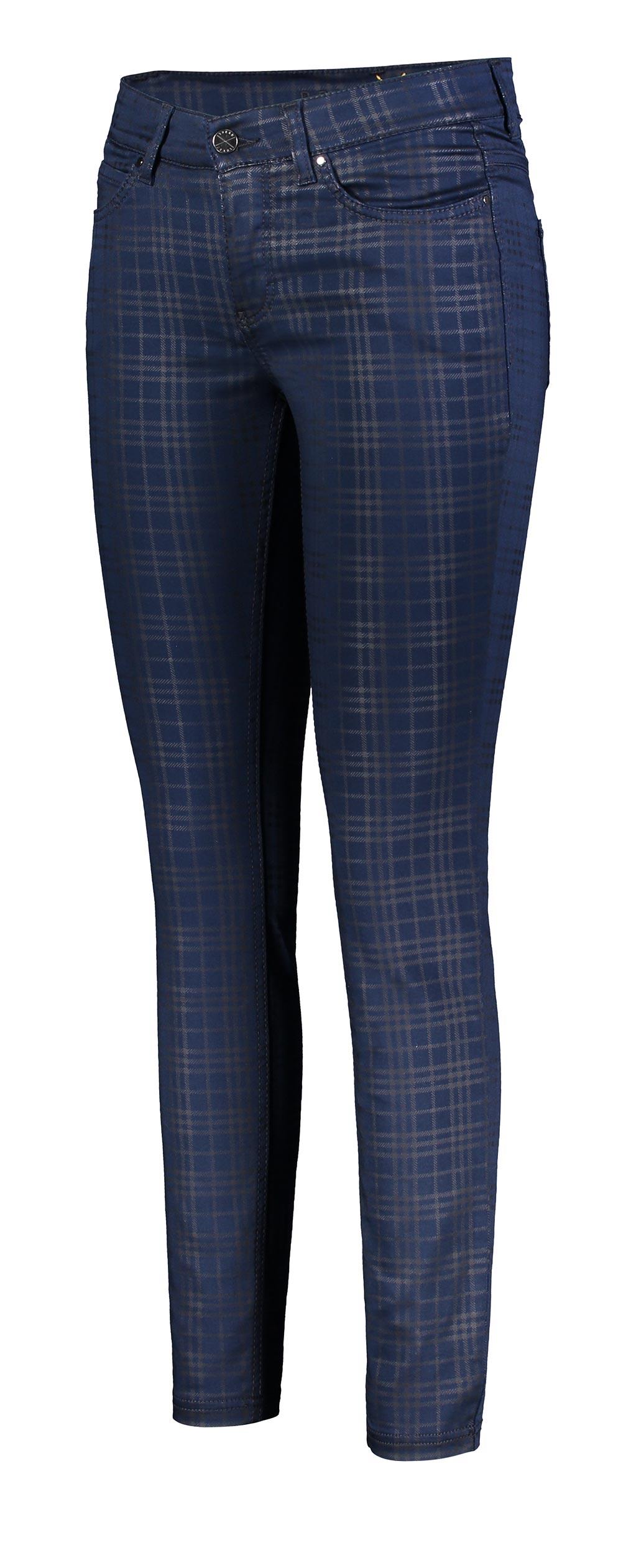 MAC DREAM SKINNY Five Pocket - Midnight Tartan Blue - 5402-00-0355-197B von MAC