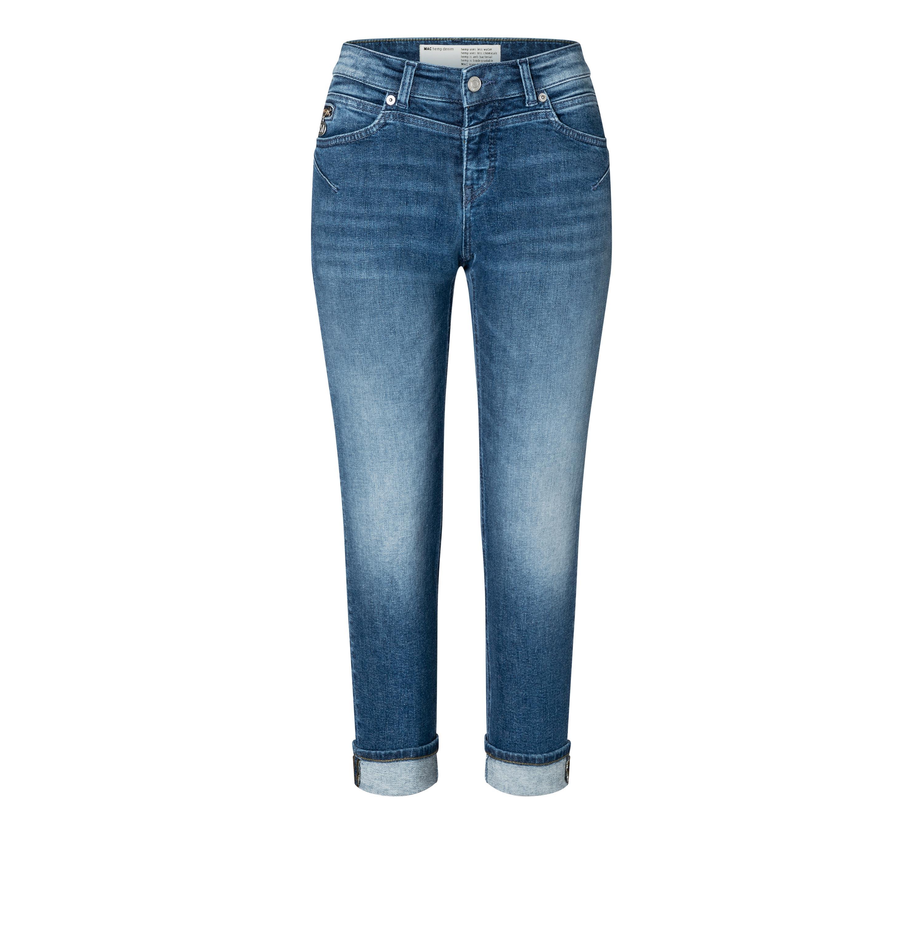 MAC RICH Slim authentic heavy used 5749-90-0318 D545 - Ocean Wash Blue - 5749-90-0318-D545