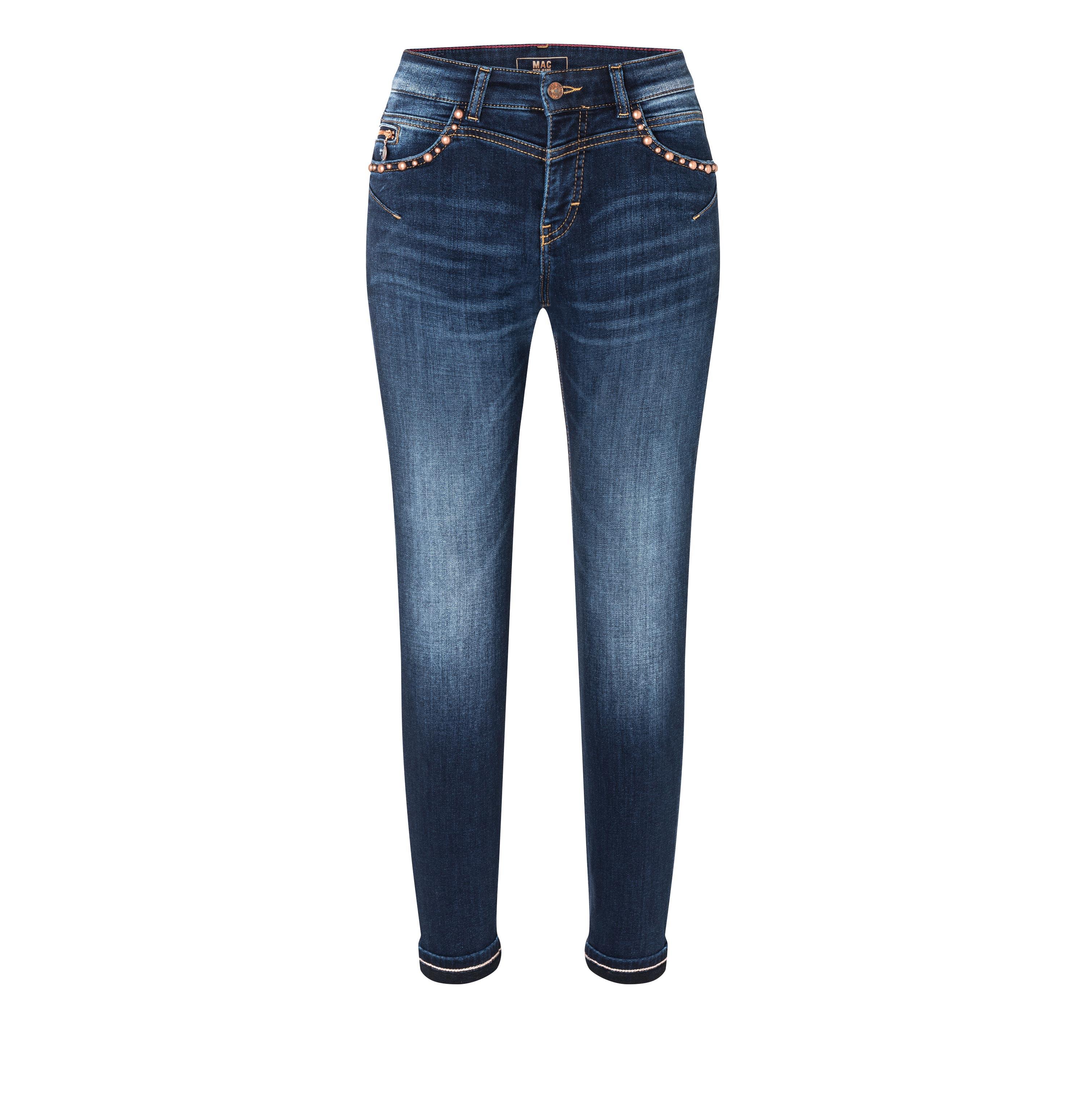 MAC Rich Slim Jeans - Indigo Sunwashed Blue - 5749-91-0389-D873