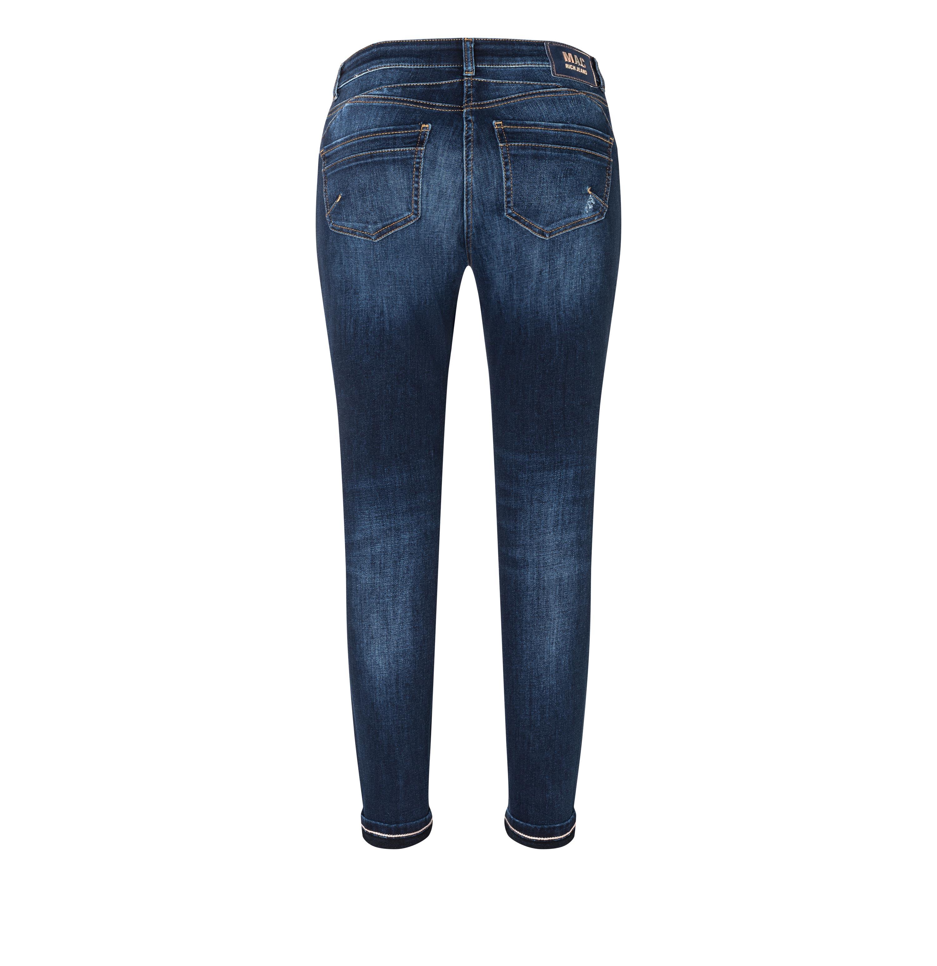 MAC Rich Slim Jeans - Indigo Sunwashed Blue - 5749-91-0389-D873