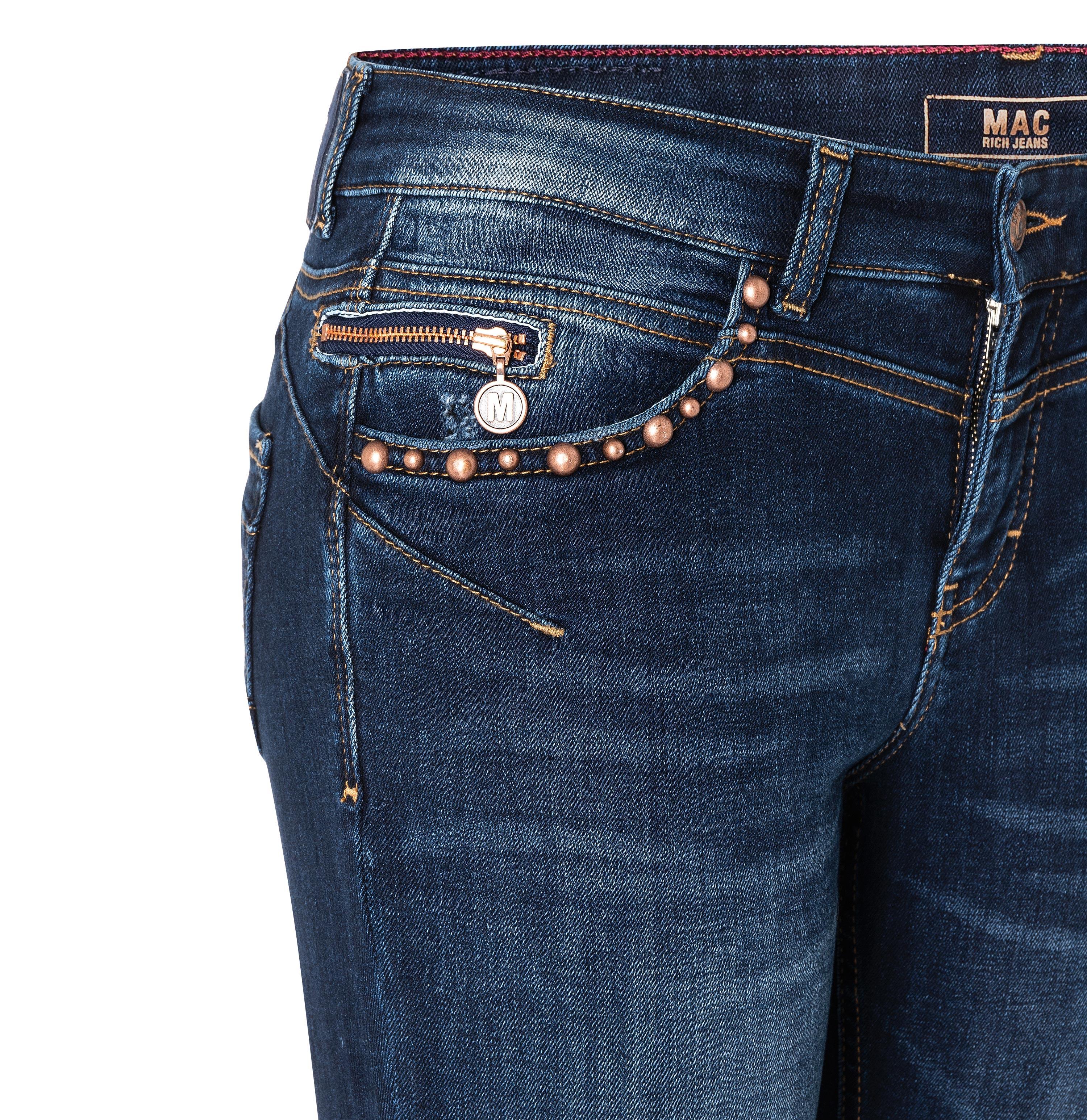 MAC Rich Slim Jeans - Indigo Sunwashed Blue - 5749-91-0389-D873 von MAC
