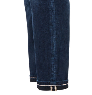 MAC Rich Slim Jeans - Indigo Sunwashed Blue - 5749-91-0389-D873