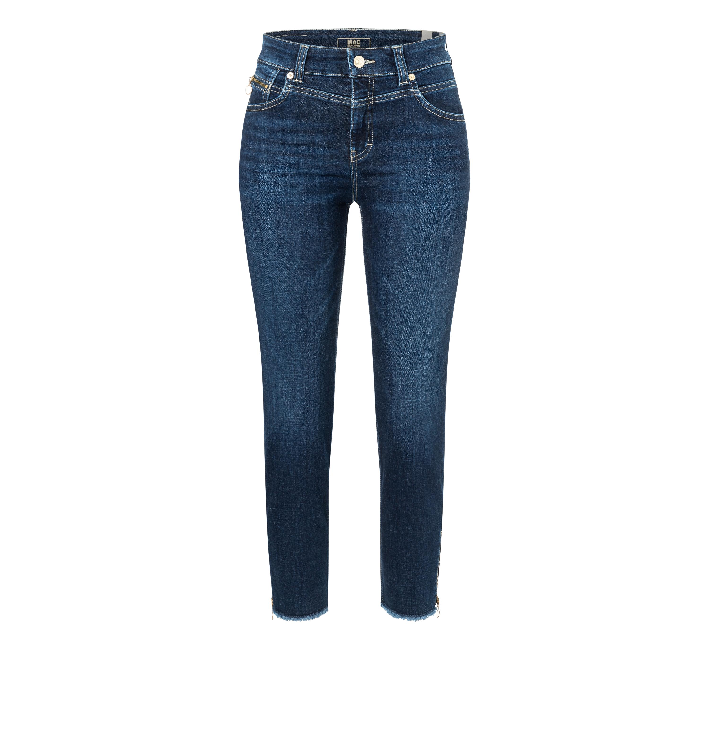 MAC Rich Straight Jeans - Midnight Indigo Blue - 5755-90-0389L-D845
