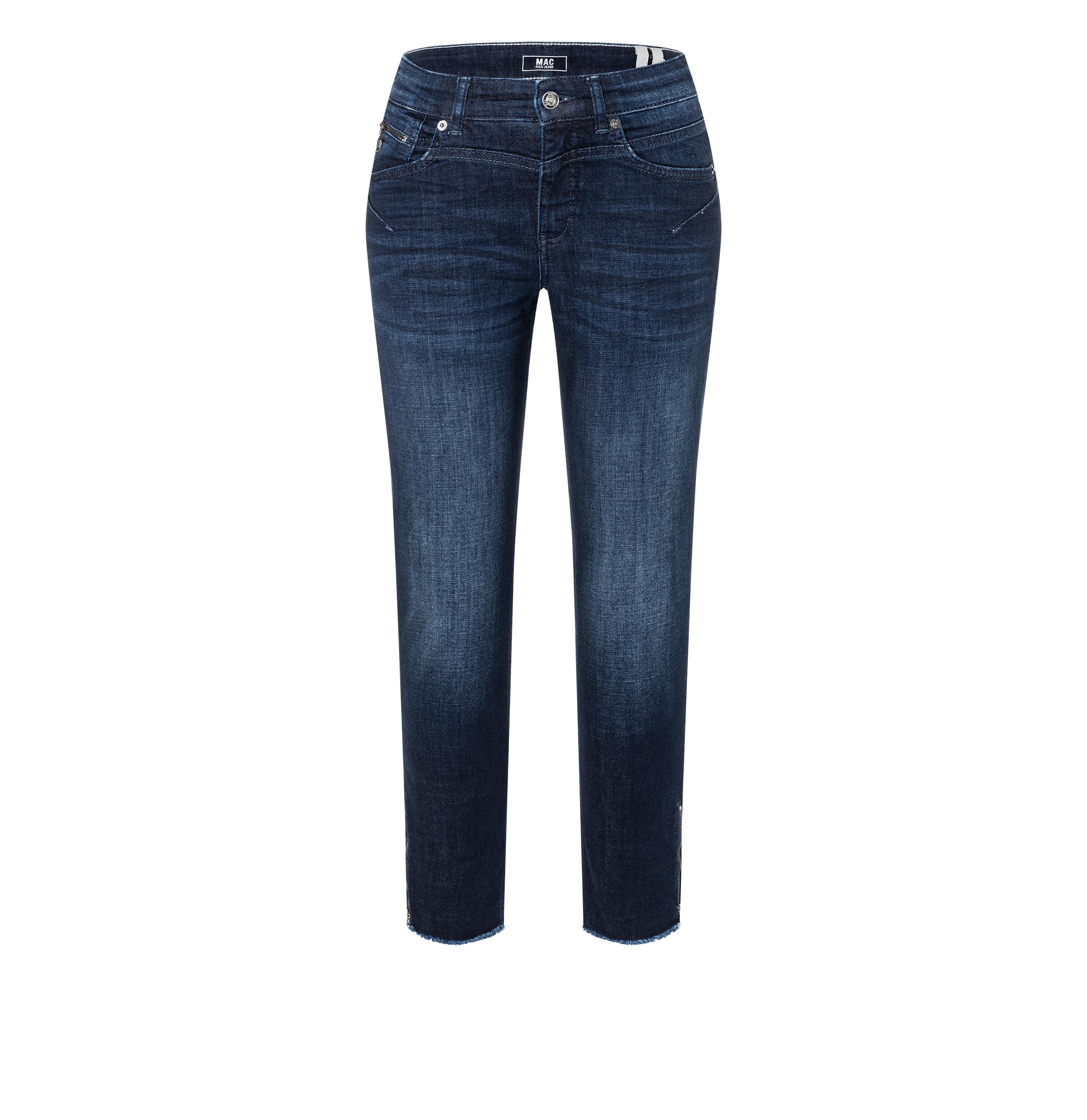 MAC RICH SLIM Straight Jeans - Midnight Indigo Used - 5762-90-0389L-D848