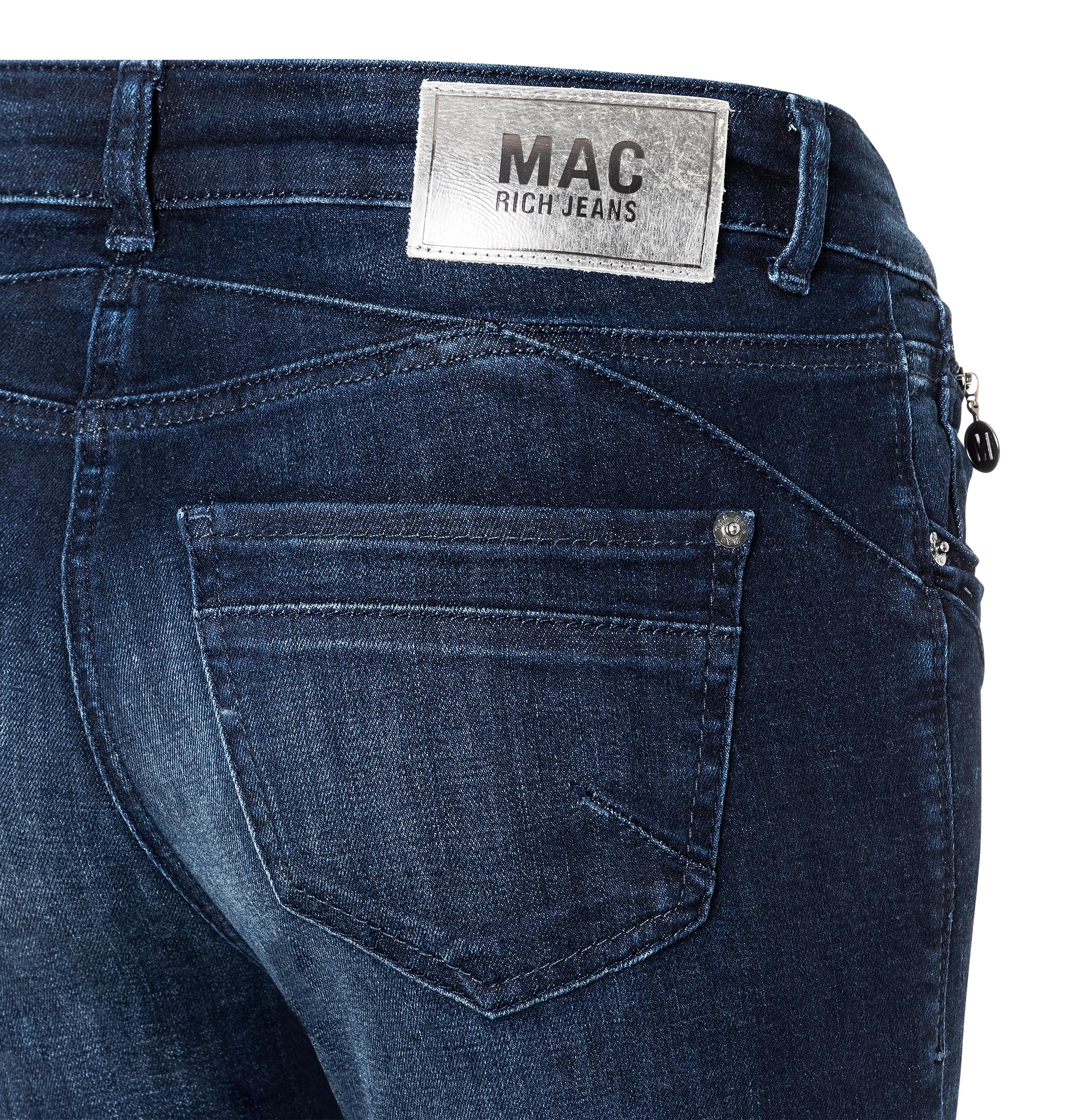MAC RICH SLIM Straight Jeans - Midnight Indigo Used - 5762-90-0389L-D848 von MAC