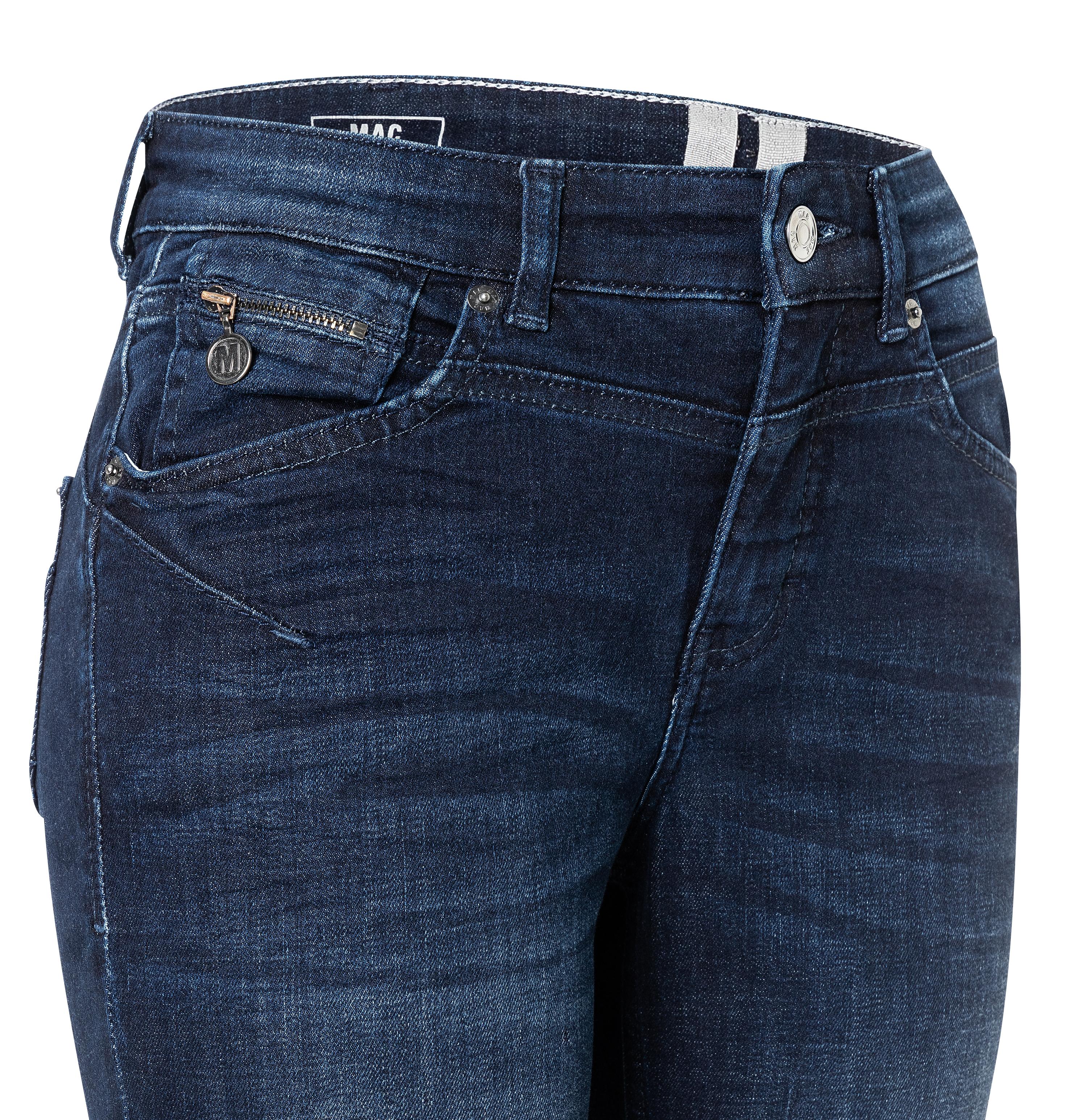 MAC RICH SLIM Straight Jeans - Midnight Indigo Used - 5762-90-0389L-D848 von MAC