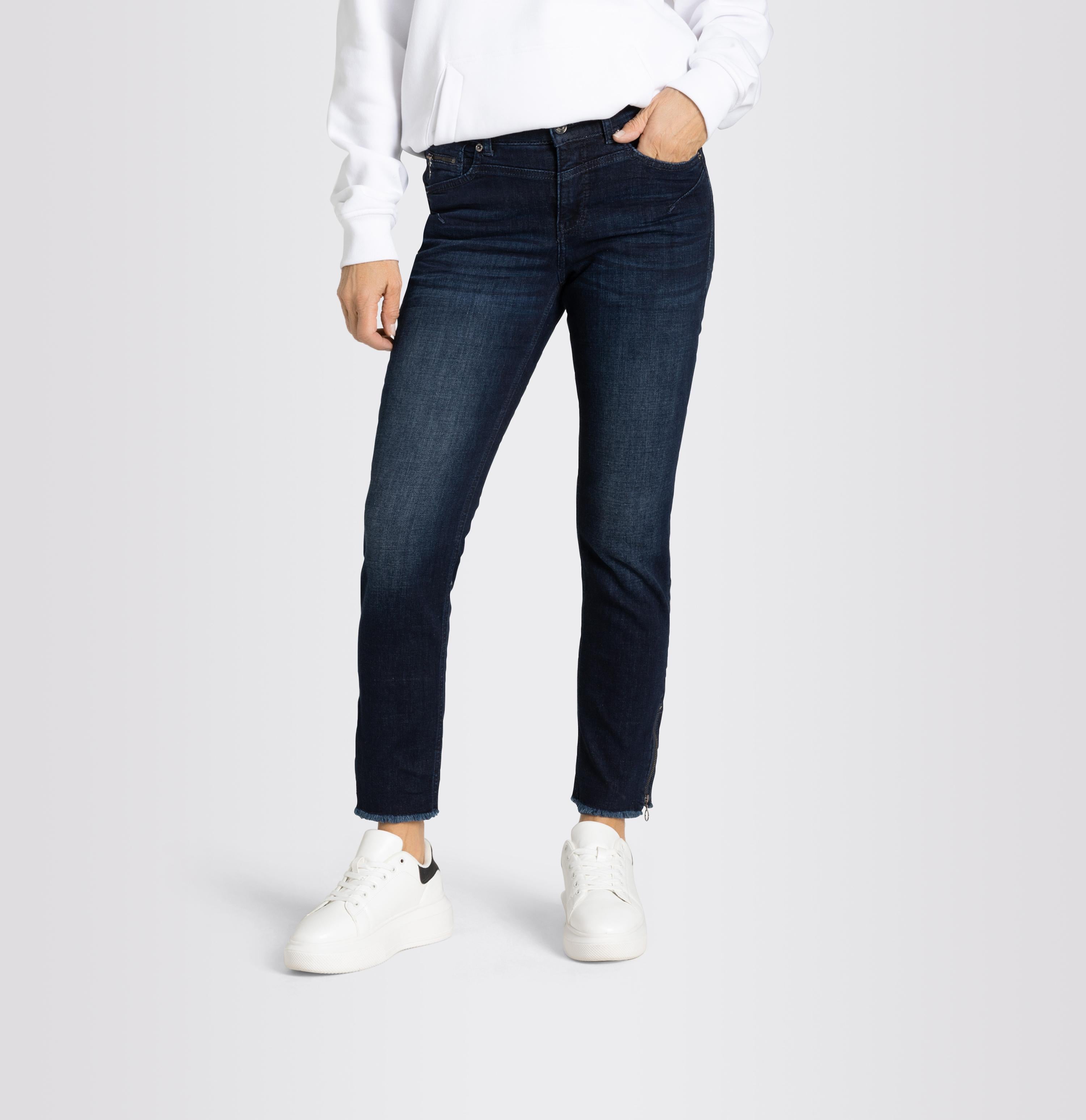 MAC RICH SLIM Straight Jeans - Midnight Indigo Used - 5762-90-0389L-D848 von MAC