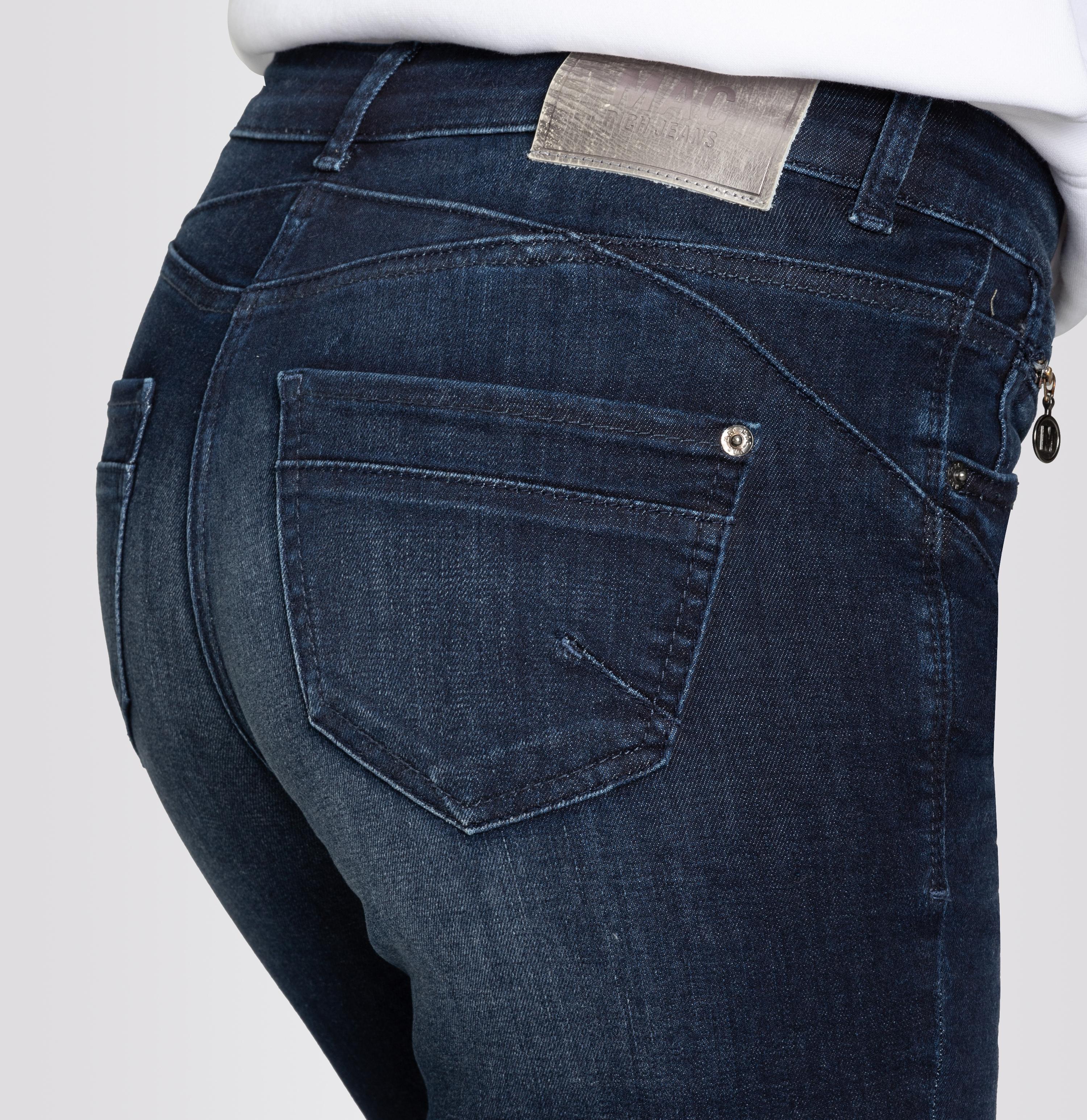 MAC RICH SLIM Straight Jeans - Midnight Indigo Used - 5762-90-0389L-D848 von MAC