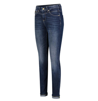 MAC RICH SLIM Five-Pocket Jeans - Indigo Twlight Blue - 5904-90-0389L-D671