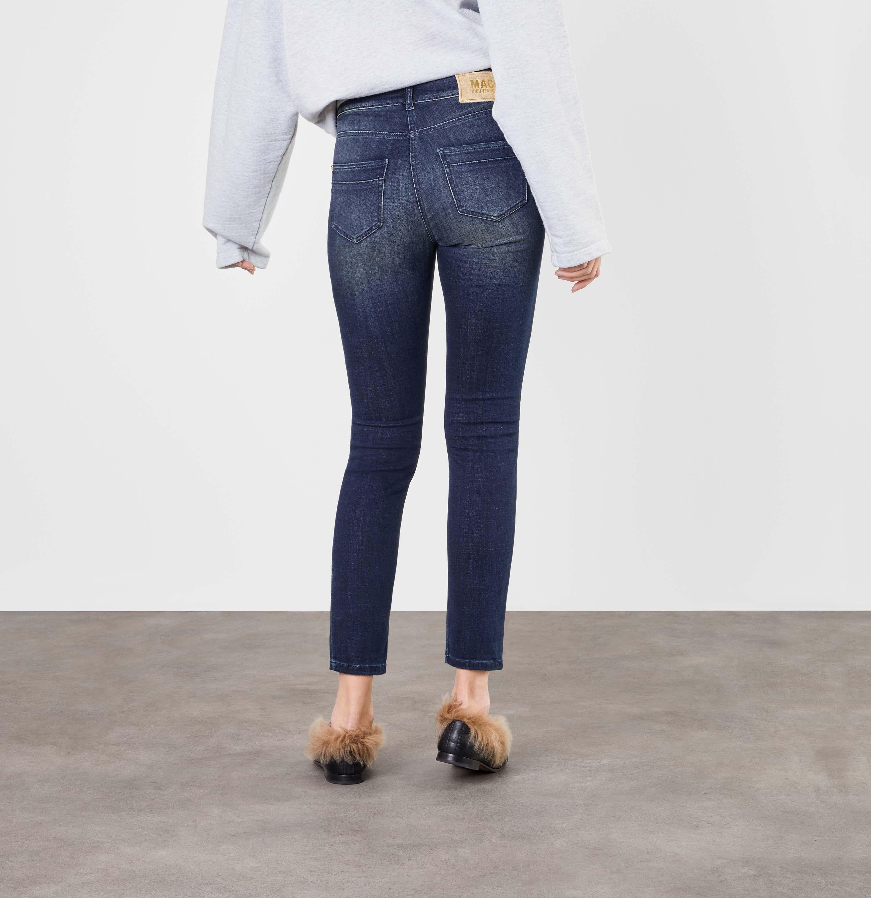 MAC RICH SLIM Five-Pocket - Steelwashed Indigo - 5904-90-0389L-D885 von MAC