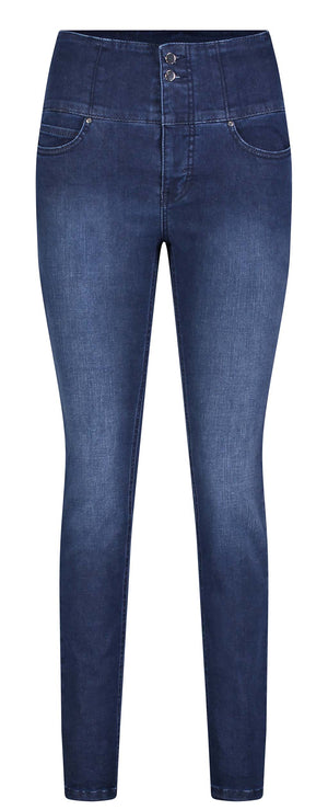 MAC CURVY Skinny-Jeans - Midnight Indigo - 5905-90-0395-D829