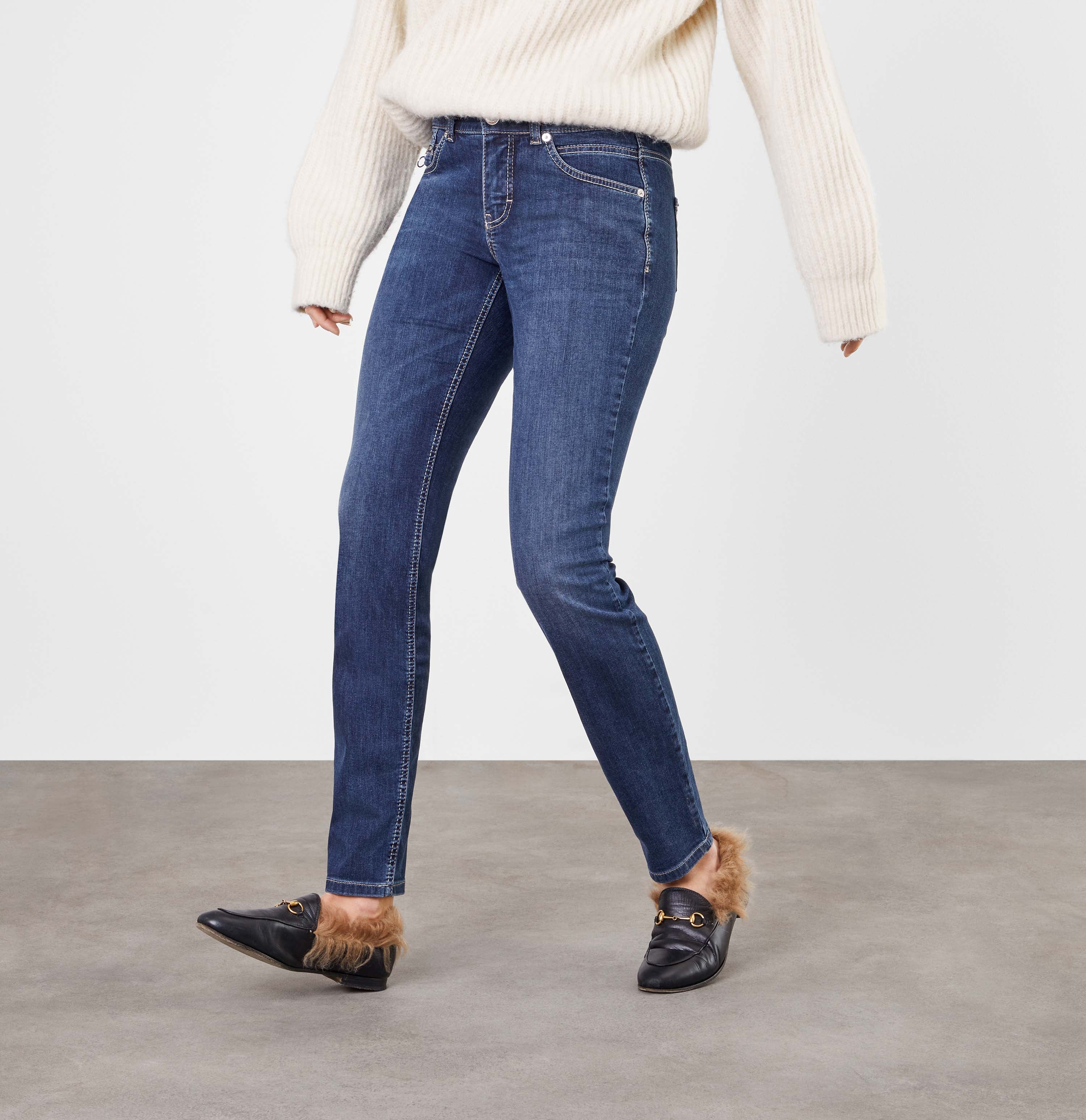 MAC Slim new basic wash 5940-90-0380L D845 - Blue Dusk Denim - 5940-90-0380L-D845 von MAC