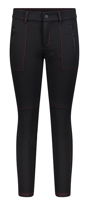 MAC VISION PANTS Slim Pants - Crimson Night Black - 5991-00-0172-090