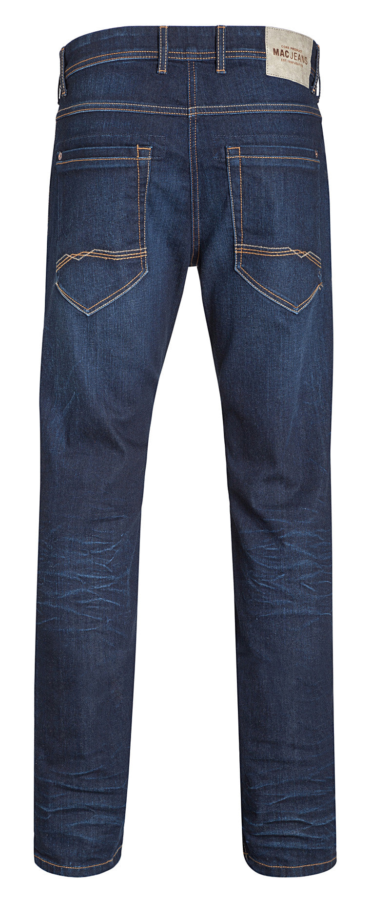 MAC BEN PIPE Tapered Jeans - Indigo Copper Wash - 0370-00-1975L-H758