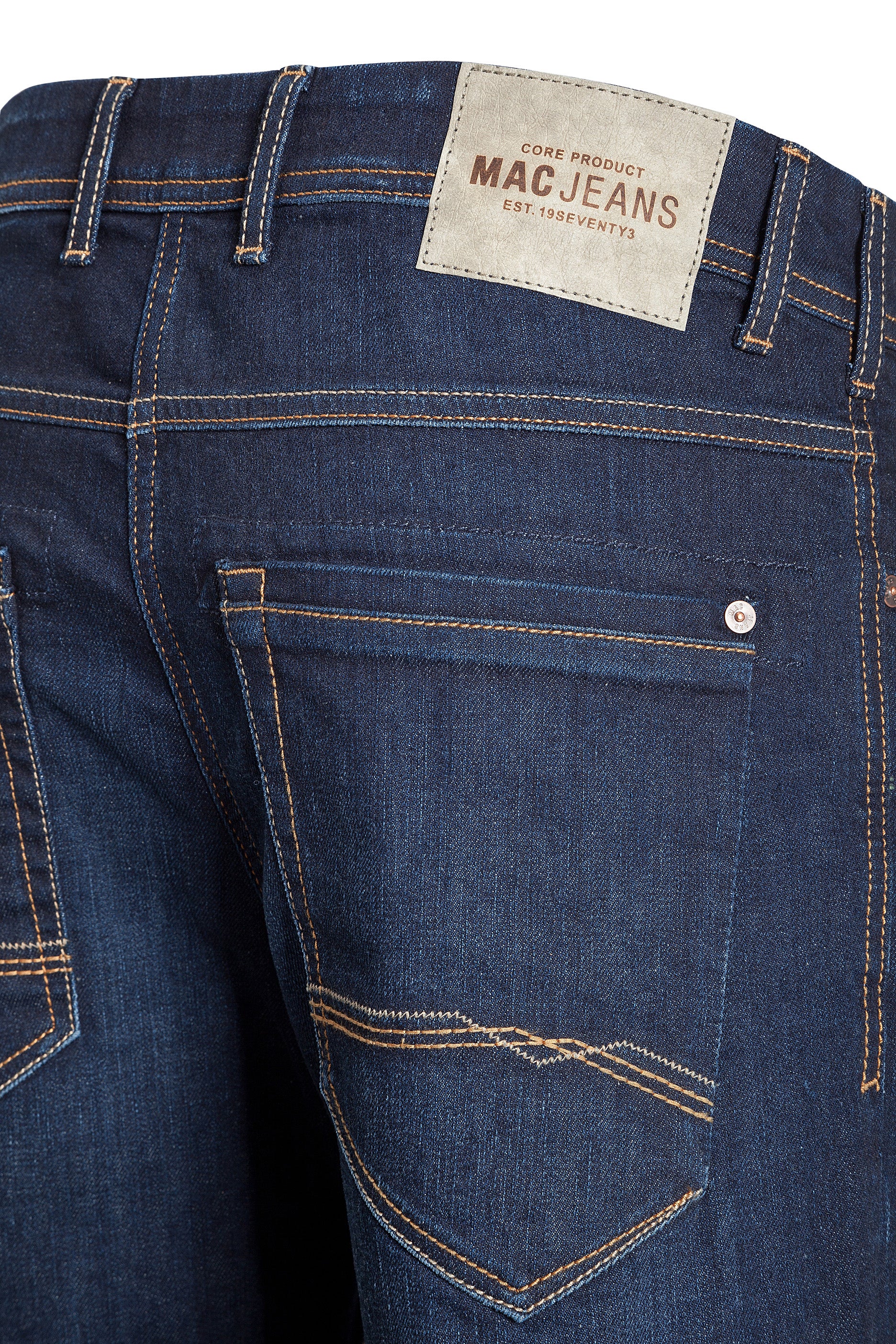 MAC BEN PIPE Tapered Jeans - Indigo Copper Wash - 0370-00-1975L-H758 von MAC