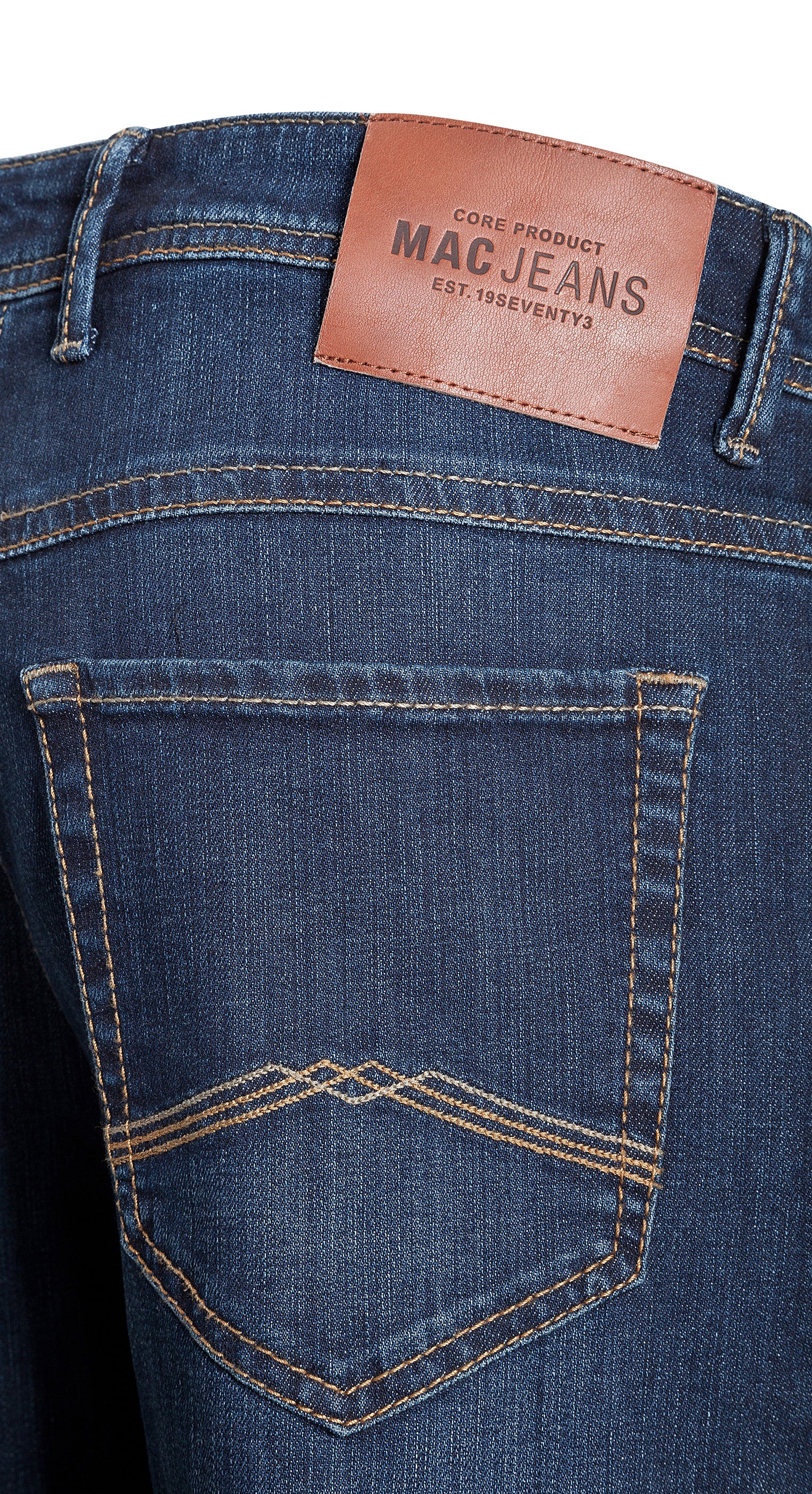 MAC BEN Straight Jeans - Midnight Indigo Blue - 0380-00-0970L H741 von MAC