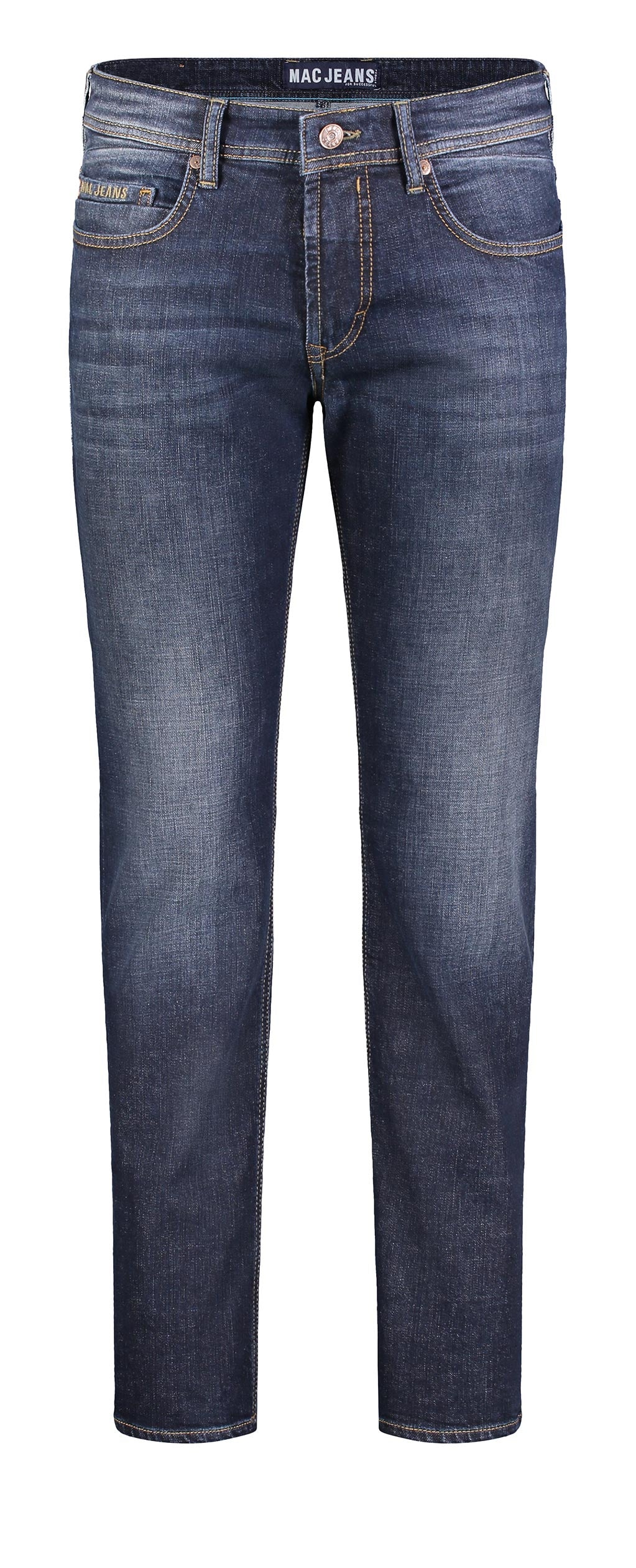MAC BEN Five-Pocket Jeans - Midnight Indigo Wash - 0384-00-0982L-H741