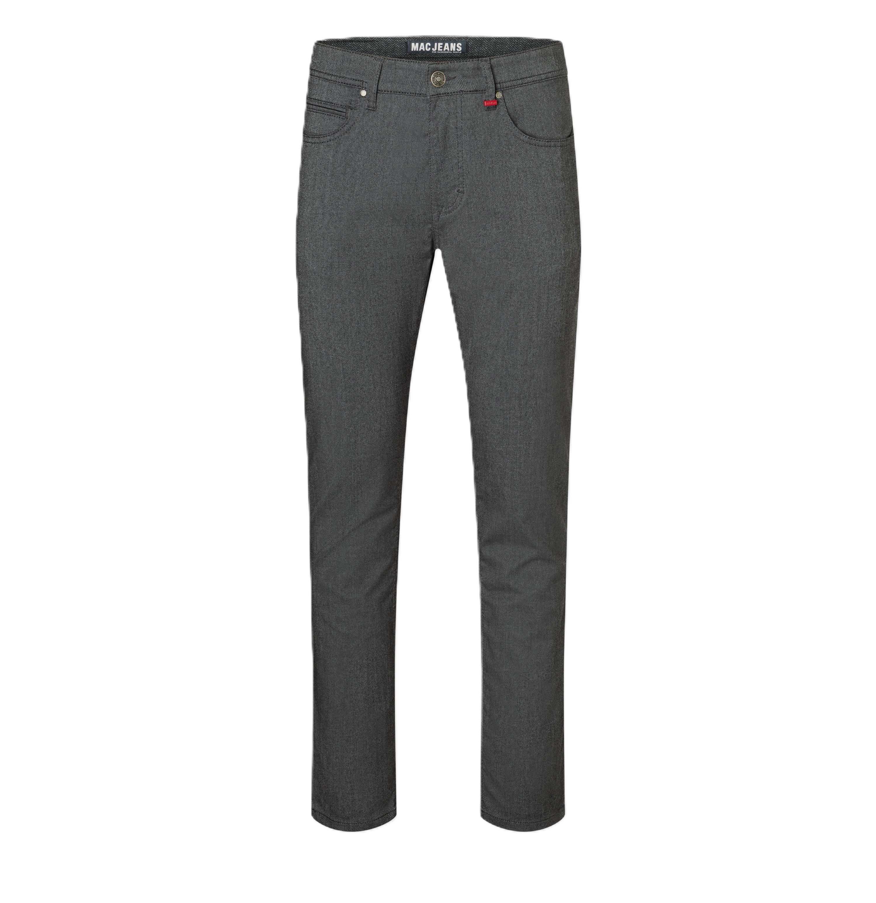 MAC ARNE Five Pocket - Charcoal Herringbone - 0500-01-0733L-060