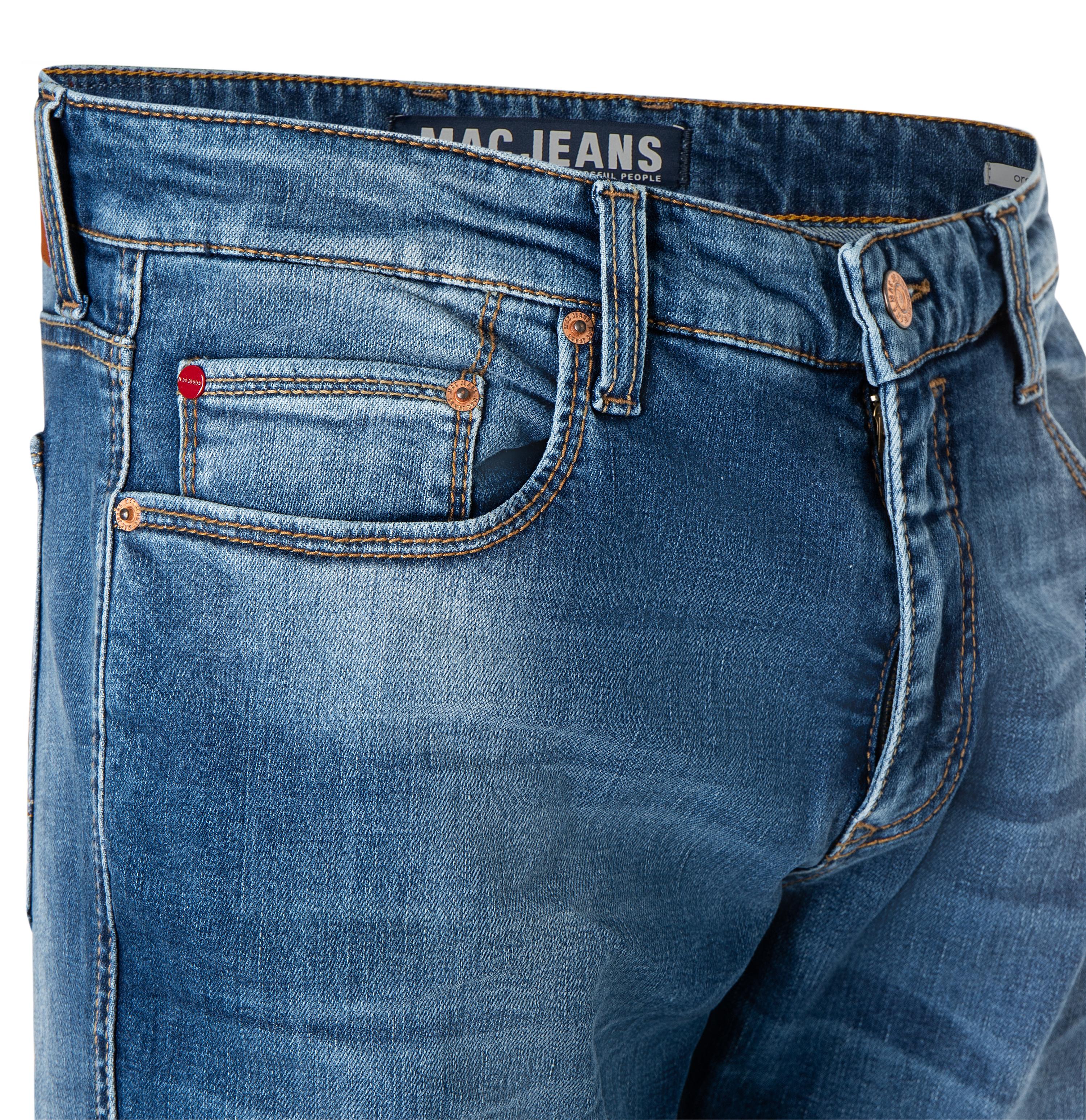 MAC GREG Mid Blue Sunwash Five Pocket - 0730-00-1974L-H436 von MAC