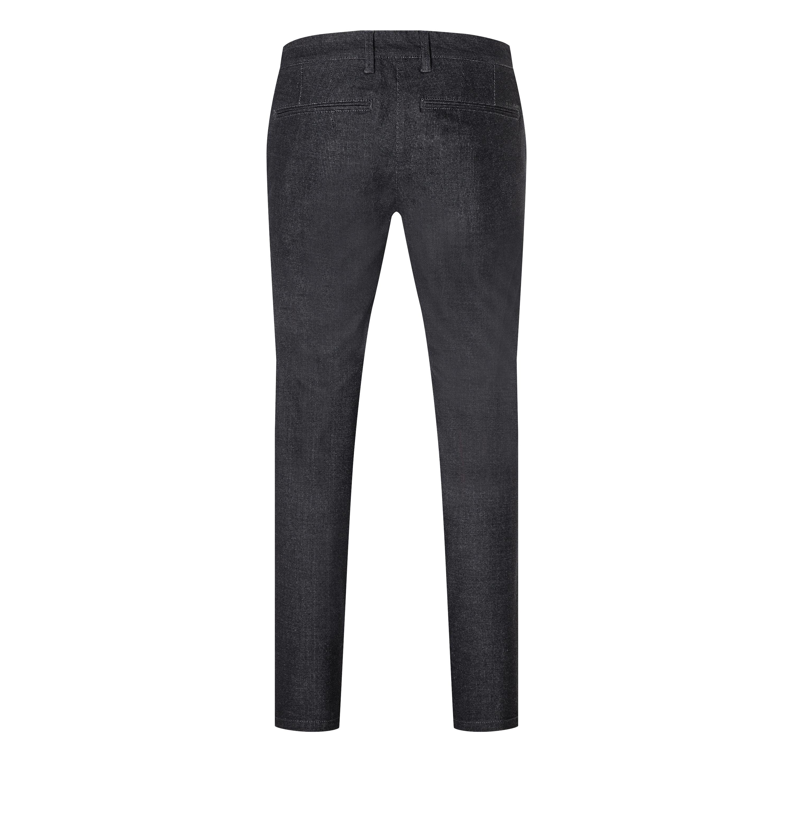 MAC LENNOX Chino - Midnight Herringbone Grey - 6332-01-0634L-193P