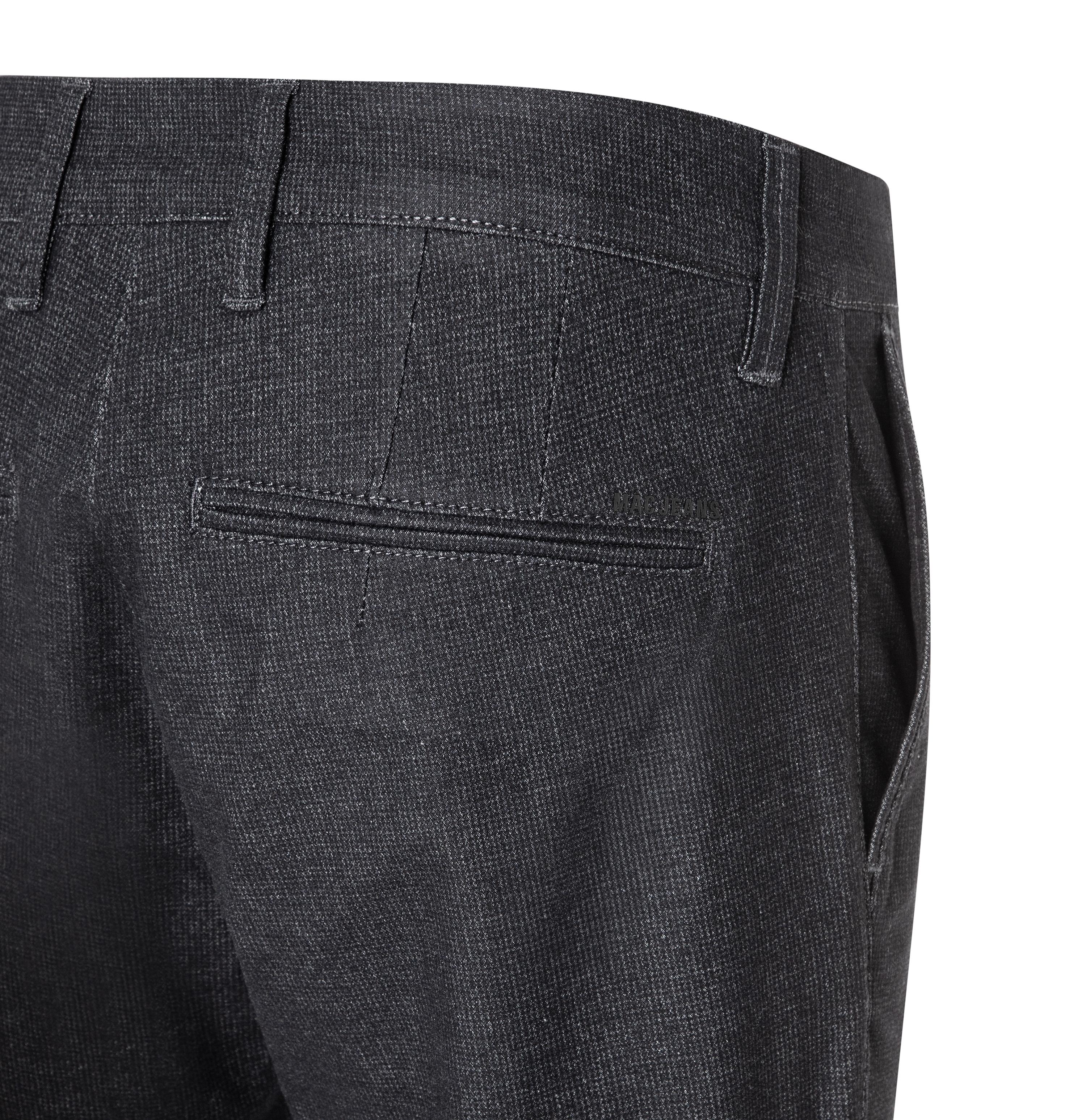 MAC LENNOX Chino - Midnight Herringbone Grey - 6332-01-0634L-193P von MAC