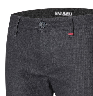 MAC LENNOX Chino - Midnight Herringbone Grey - 6332-01-0634L-193P