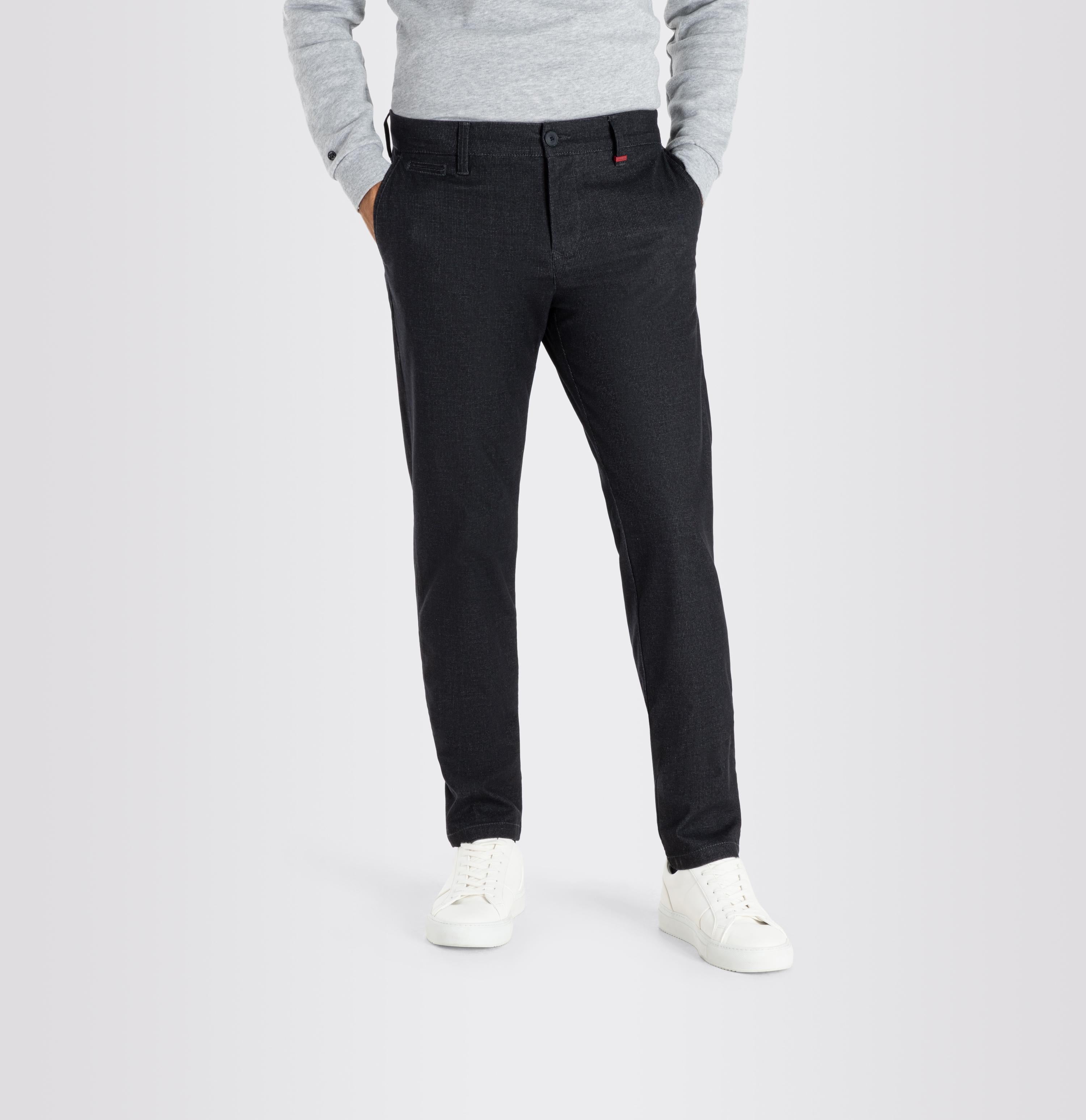 MAC LENNOX Chino - Midnight Herringbone Grey - 6332-01-0634L-193P von MAC