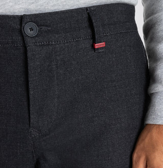 MAC LENNOX Chino - Midnight Herringbone Grey - 6332-01-0634L-193P