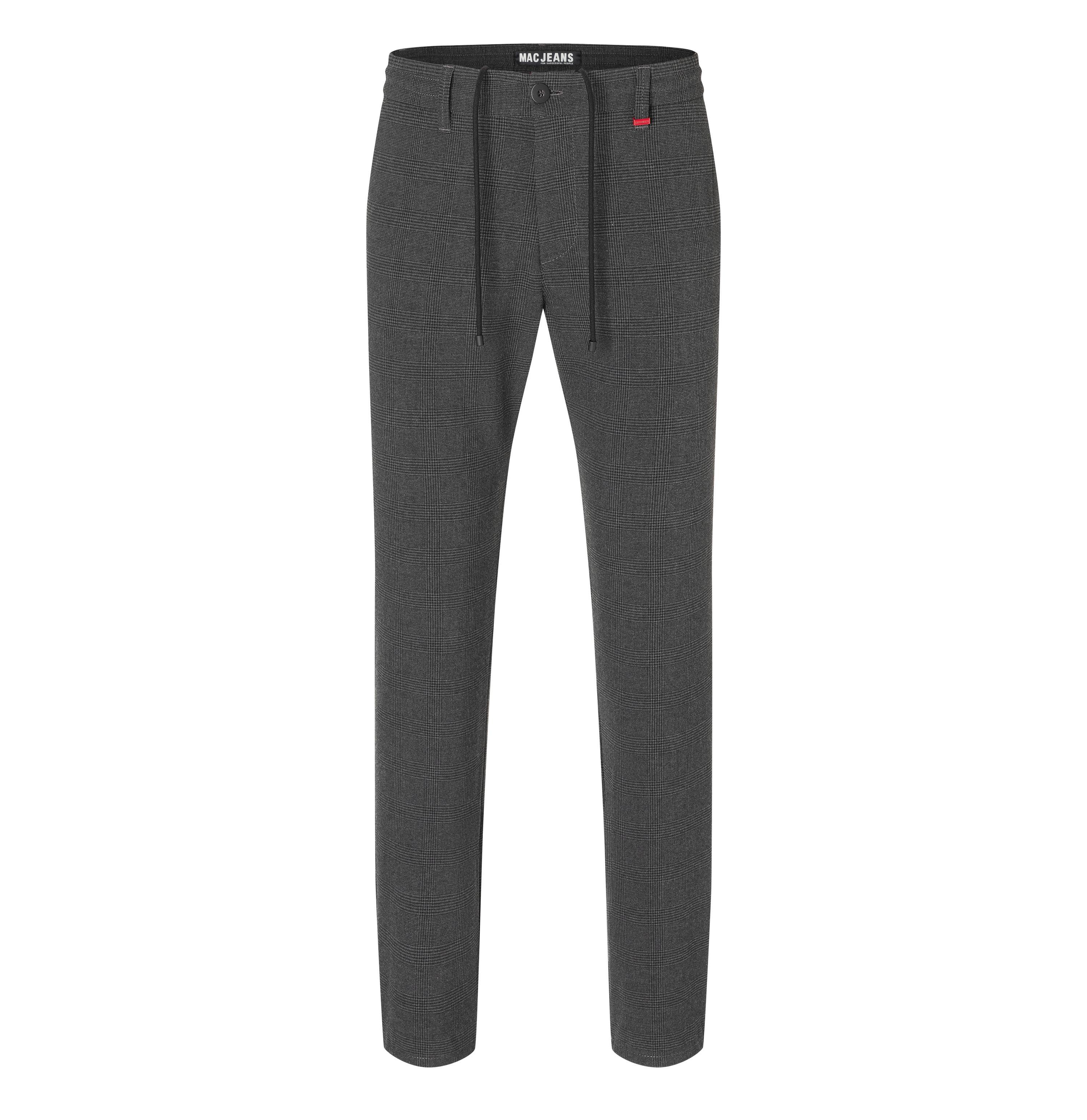 MAC LENNOX Sporthose - Dark Charcoal Checks - 6333-00-0703L-077K