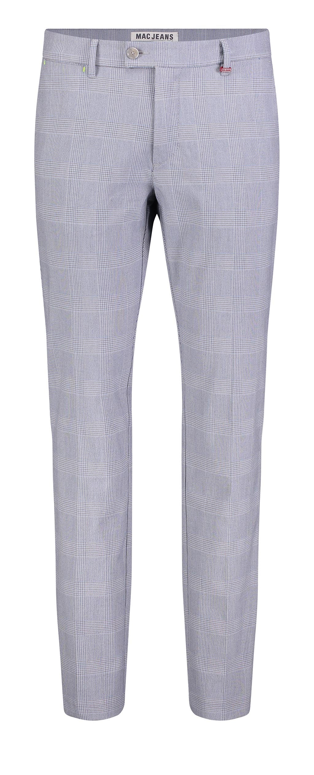 MAC LENNOX Chino - Silver Mist Check - 6344-00-0702L 335K