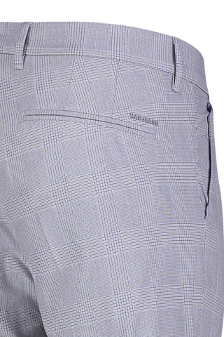 MAC LENNOX Chino - Silver Mist Check - 6344-00-0702L 335K