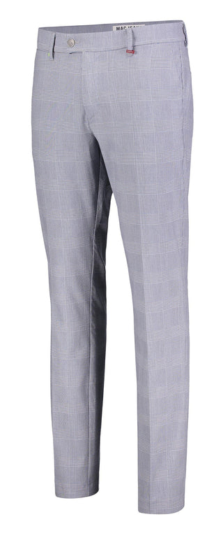 MAC LENNOX Chino - Silver Mist Check - 6344-00-0702L 335K