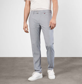 MAC LENNOX Chino - Silver Mist Check - 6344-00-0702L 335K